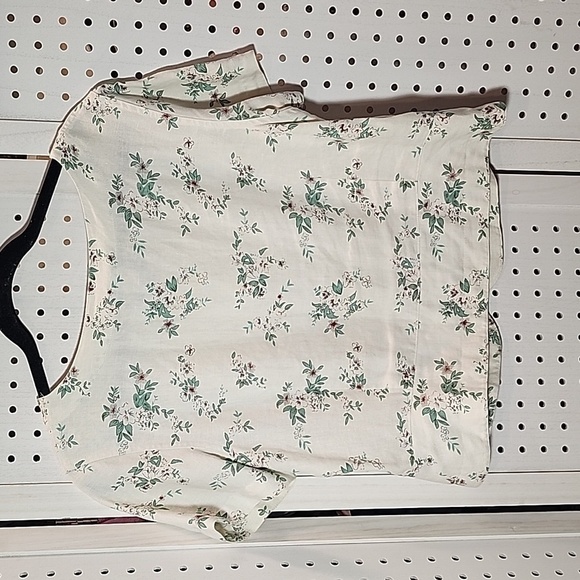 Stonebridge Size 10 100% Linen Off White Button Up Blouse Vintage - Picture 2 of 7